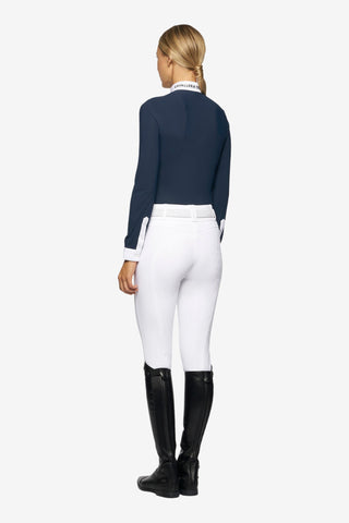 Cavalleria Toscana Elegant Embroidery Competition Shirt