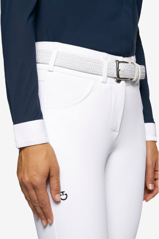 Cavalleria Toscana Elegant Embroidery Competition Shirt