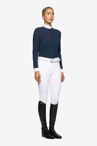 Cavalleria Toscana Elegant Embroidery Competition Shirt