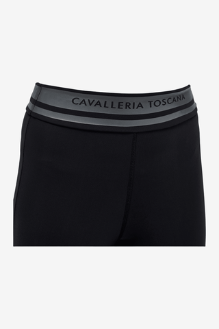 Cavalleria Toscana Perforated Stripe Logo Tights