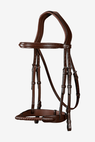 Dyón Träns Läderklädd Repnosgrimma New English