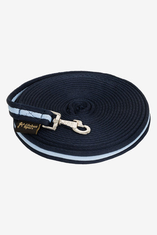 Longierleine 10m Marine/Hellblau