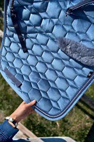 Mattes Dressyrschabrak Med Padd Strass