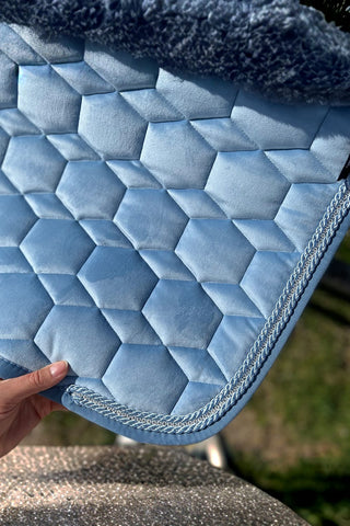 Mattes Dressyrschabrak Med Padd Strass