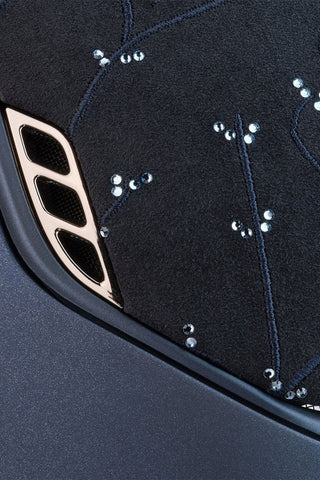 2.0 Shadowmatt Miss Shield Crystal Leaf 5 Swarovski Navy