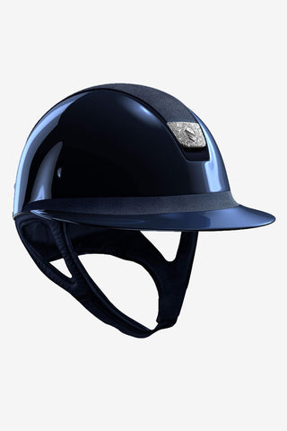 Glossy Miss Shield Swarovski Trim Matt Crystal Blazon