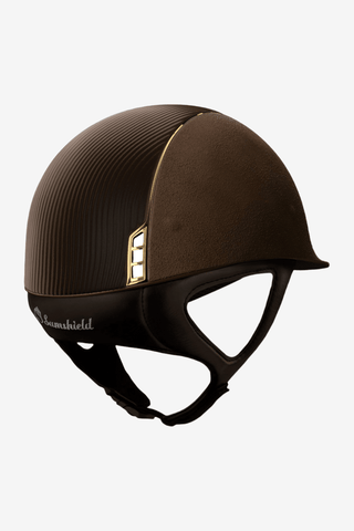 Samshield Premium Brun Läder Dressyr Guld REA